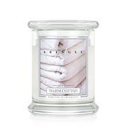 Kringle Candle Ζεστό βαμβακερό μεσαίο αρωματικό κερί 2 φυτιλιών (411 g)