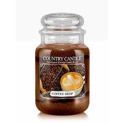 Country Candle Coffee Shop μεγάλο αρωματικό κερί 2 φυτιλιών (652 g)