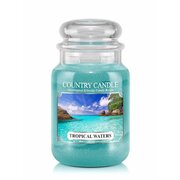 Country Candle Tropical Waters μεγάλο αρωματικό κερί 2 φυτιλιών (652 g)