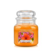 Country Candle Sunshine & Daisies αρωματικό κερί μεσαίου μεγέθους 2-φιτίλι (453 g)