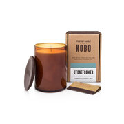 KOBO Woodblock Candle Αρωματικό κερί Stoneflower (15oz / 425g)