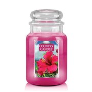 Country Candle Hibiscus μεγάλο αρωματικό κερί με 2 φιτίλι (652 g)
