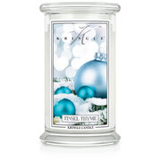Kringle Candle Tinsel & Thyme μεγάλο αρωματικό κερί 2 φυτιλιών (624 g)