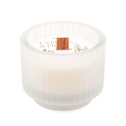 Αρωματικό κερί Paddywax Cypress & Fir "white frost" με ξύλινο φυτίλι 141 γρ.