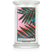 Kringle Candle Gingerlily & Palm μεγάλο αρωματικό κερί 2 φυτιλιών (624 g)
