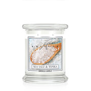 Αρωματικό κερί Kringle Candle Sea Salt & Tonka μεσαίου μεγέθους 2 φυτιλιών (411 g)