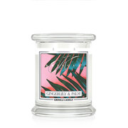 Kringle Candle Κερί με άρωμα Gingerlily & Palm μεσαίο 2-φιτίλι (411 g)