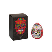 Αρωματικό κερί LADENAC Scull RED SCULL με διακοσμητικές πέτρες (220 g) σε συσκευασία δώρου