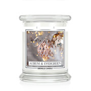 Kringle Candle Aurum & Evergreen αρωματικό κερί μεσαίου μεγέθους 2-φιτίλι (411 g)