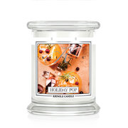 Kringle Candle Holiday Pop Αρωματικό κερί μεσαίου μεγέθους 2-φιτίλι (411 g)