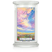 Kringle Candle Beautiful Day μεγάλο αρωματικό κερί 2 φυτιλιών (624 g)