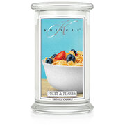 Kringle Candle Fruit & Flakes μεγάλο αρωματικό κερί 2 φυτιλιών (624 g)