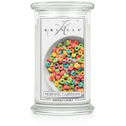 Kringle Candle Morning Cartoons μεγάλο αρωματικό κερί με 2 φυτίλια (624 g)