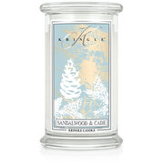 Kringle Candle Sandalwood & Cade μεγάλο αρωματικό κερί 2 φυτιλιών (624 g)