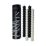 Διακοσμητικά κεριά Paddywax TAPER ασπρόμαυρα 2+2 τεμ