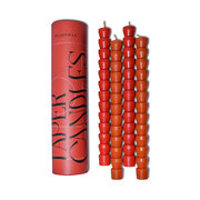 Paddywax TAPER διακοσμητικά κεριά κόκκινα + τερακότα 2+2 τεμ