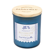Paddywax COASTAL Αρωματικό κερί λινά σε γυάλινο βάζο με ξύλινο καπάκι 8oz/226g