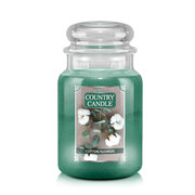 Country Candle Cotton Flowers μεγάλο αρωματικό κερί με 2 φυτίλια (737 g)