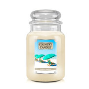 Country Candle Sand & Santal μεγάλο αρωματικό κερί 2 φυτιλιών (737 g)