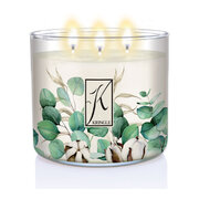 Kringle Candle TUMBLER Eucalyptus Cotton αρωματικό κερί με 3 φυτίλια (411g)