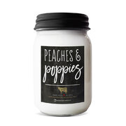 MILKHOUSE CANDLE Αρωματικό κερί Peaches & Poppies Farmhouse Jar (368 g)