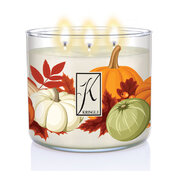 Kringle Candle TUMBLER Αρωματικό κερί σφενδάμου κολοκύθας με 3 φυτίλια (411g)