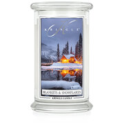 Kringle Candle Blankets & Snowflakes μεγάλο αρωματικό κερί με 2 φυτίλια (624 g)