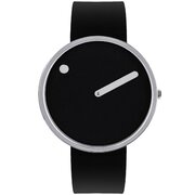 Picto 43370-0120S Black Silicone 40mm 5ATM 