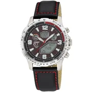 ETT Eco Tech Time EGT-11718-22L Mens Watch Radio-controlled Solar Drive Professional Chronograph Titan 45mm 10ATM 