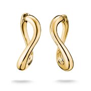 Thomas Sabo CR764-M01-39 Wave-Shaped Hoop Earrings Gold-Plated Women