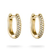 Thomas Sabo CR779-M01-14 Hoop Earrings with White Cubic Zirconia Gold-Plated Women