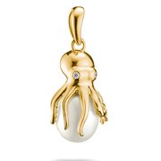 Thomas Sabo PE1010-M01-14 Octopus Pendant with Pearl Gold-Plated Women