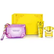 Σετ δώρου Versace Yellow Diamond, eau de toilette 90ml + γαλάκτωμα σώματος 100ml + τσάντα καλλυντικών