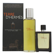 Σετ δώρου Hermes Terre D'Hermes Parfum, αναπλήρωση αρωματικού νερού 125 ml + αρωματικό νερό που ξαναγεμίζει 30 ml