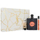 Yves Saint Laurent Opium Black Gift set, eau de parfum 90ml + eau de parfum 10 ml + κραγιόν 1,3ml
